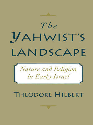 cover image of The Yahwist's Landscape